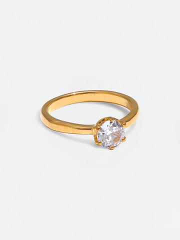 Inel clasic cu zirconiu cubic